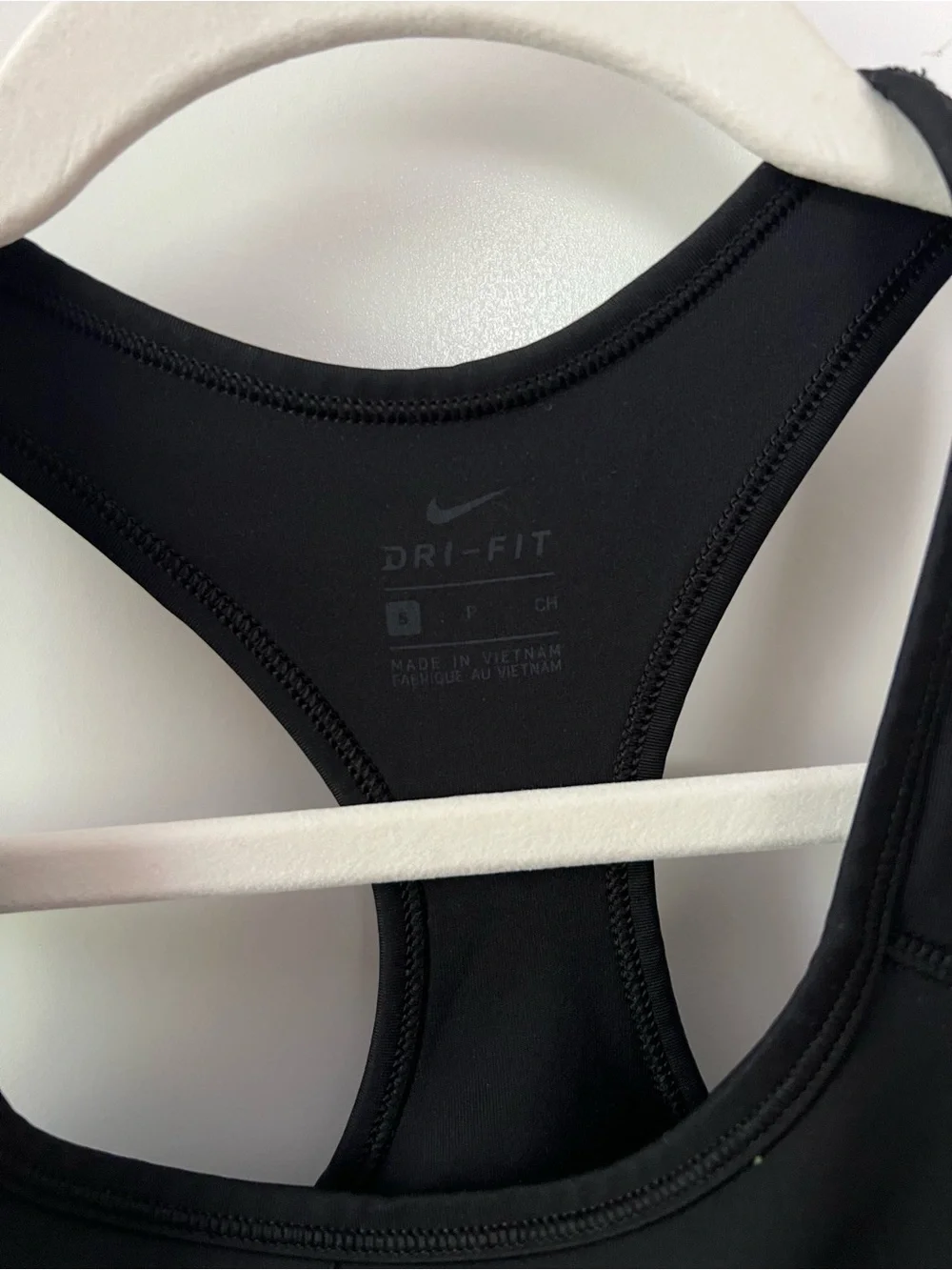 Nike Black Racerback Medium-Impact Sports Bra with Swoosh